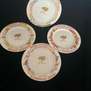 EUC Brennan's Restaurant LJUNGBERG Collection Dessert Recipe Plate Set Of 4